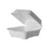 Vanguard™ Renewable & Compostable Sugarcane Clamshells - 6in x 6in x 3in